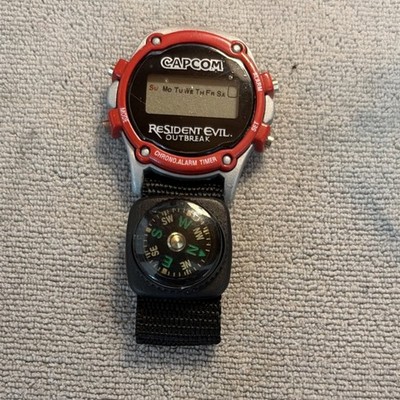 Rare Capcom Resident Evil Outbreak Official Promo Digital Watch CompassStrap2003