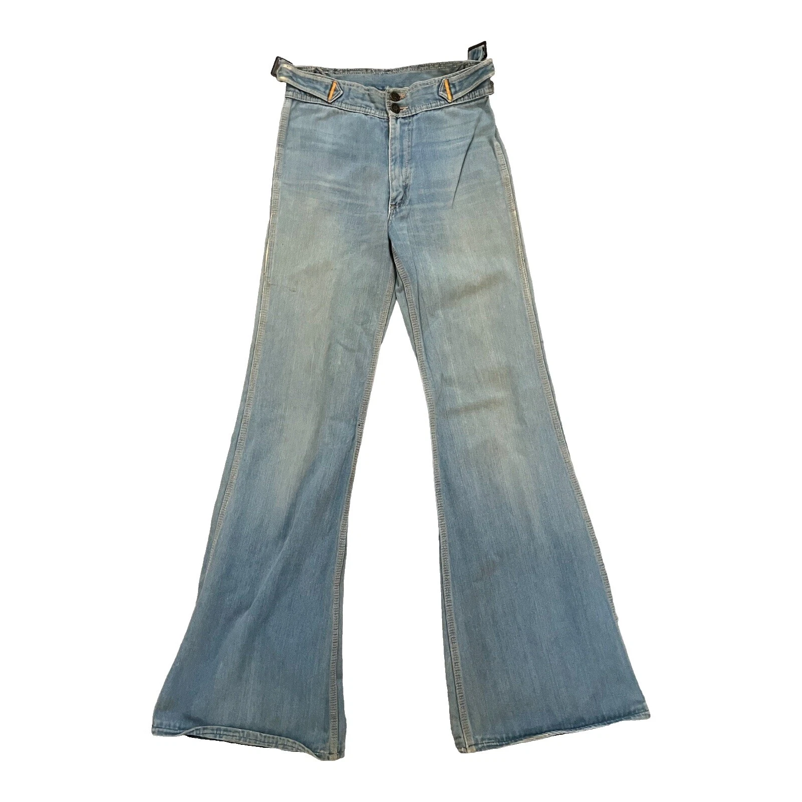 Algodón 32 desde entrepierna Jeans Vintage 1970s para Mujer