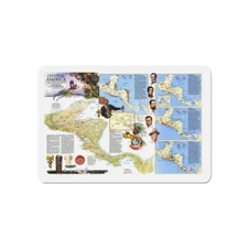 Central America Past and Present (1986) (Map) Refrigerator Magnet