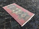 2,19 X 1,64 Ft Smalll Turkish Rug Doormat Rug Entryway Rug Vintage Small Rug