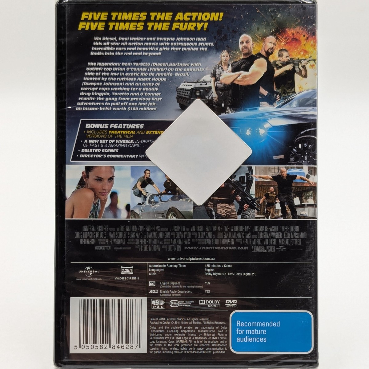 Fast Furious DVD Movie 2011 Brand New And Sealed Region PAL