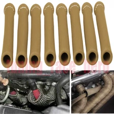 8Pc Spark Plug Wire Boot Heat Sleeve Cover Shield For SBC BBC MSD Titanium 2500℉