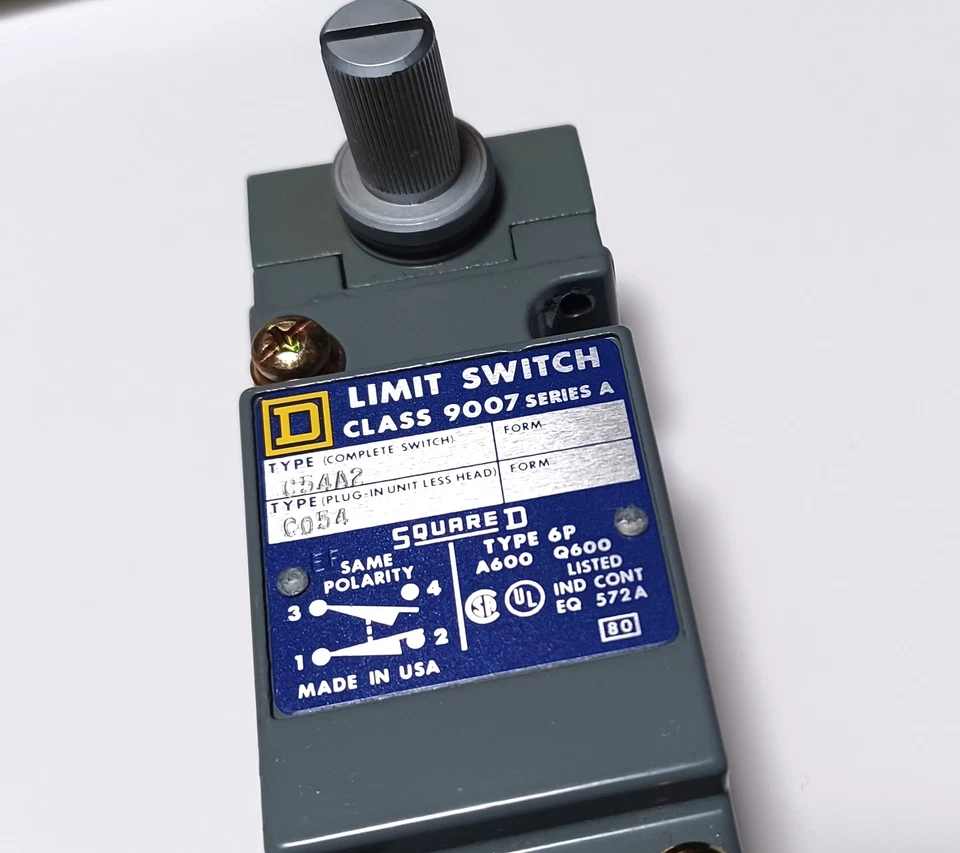 Interruptor de límite y cabezal de torreta Square D 9007C54A2 de alta resistencia - Nuevo en caja Foto 4 de 4