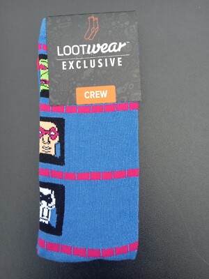 Loot Crate/Wear Man-E-Faces He-Man Masters of Universe MOTU Adult Sock 6-12 Trl1