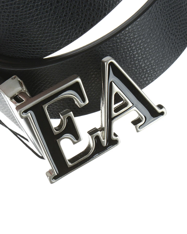Cintura Emporio Armani Belt In Pelle MADE IN ITALY Uomo Nero Y4S282 YKL1E 88001 Foto 4 de 4