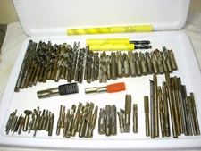 Lot of 85 - Drills Bits / 2 & 4 Flute Cutters / - ETC. Many New & Various Sizes 