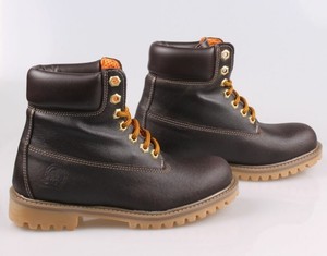 Botas mujer botines en cuero marrón oscuro made in italy fabricación  artesanal | eBay