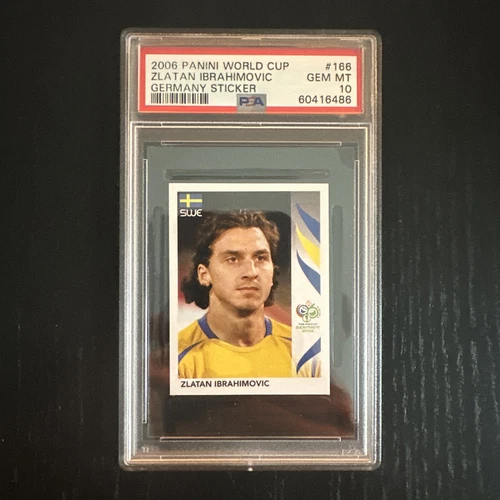 Zlatan Ibrahimovic 2006 Panini World Cup Germany Stickers #166 PSA 10 GEM MINT