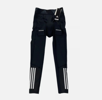 Adidas Adult Mens Hockey Pants Baselayer Built In Cup Blk Mens S GQ9502-IN HAND!