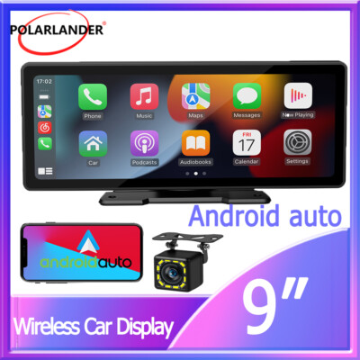 9'' Wireless Carplay AndroidAuto Touchscreen Bluetooth Portable Car Stereo Camera