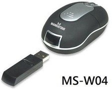 Manhattan Wireless USB Optical Mobile Mini Mouse 177535