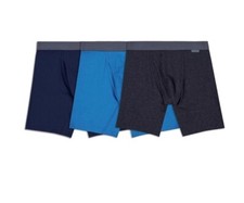New Fruit of the Loom Men's Crafted Comfort Boxer Briefs 3 Pack Small 28-30  