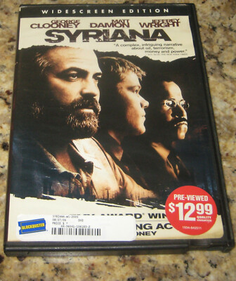 Syriana (DVD, 2006, Widescreen) Pre-Owned George Clooney Matt Damon 