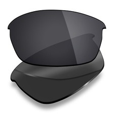 POLARIZED Replacement Lenses for-Oakley Flak Jacket Sunglasses Stealth Black