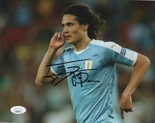 Uruguay Edinson Cavani Autographed Signed 8x10 Photo JSA COA #1