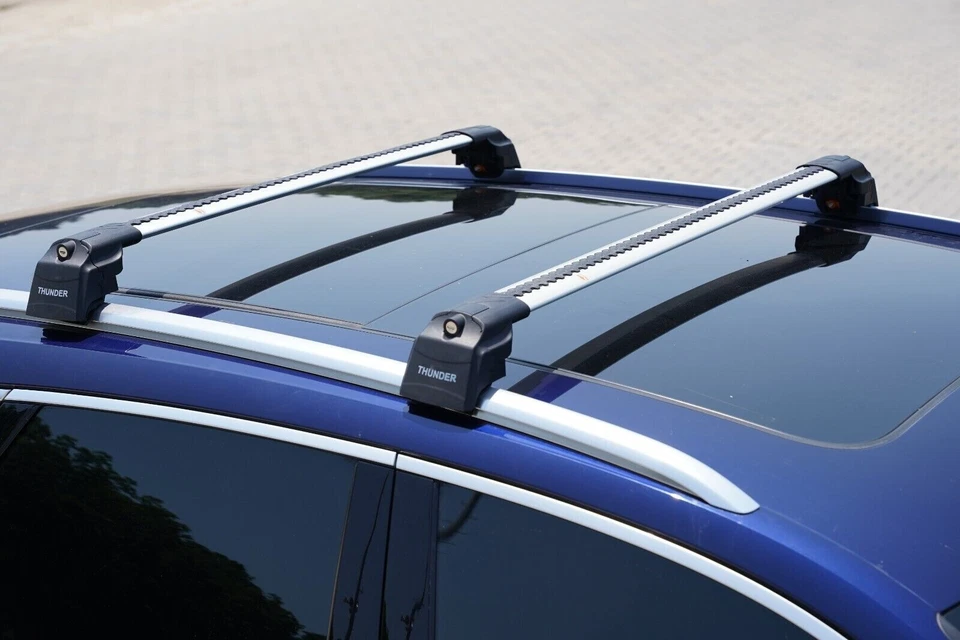 Roof Racks Cross Bars For Volvo XC60 2018 - 2025 Gray Aluminium Lockable - Изображение 3 из 4