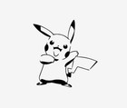 Pokemon Pikachu Aufkleber Auto Wand Möbel Glas PC Handy ect.