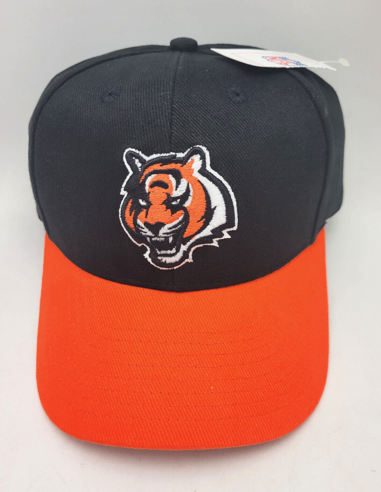 Cincinnati Bengals Hat Black/Orange Brushed Heavy Cotton w/Adjustable Closure