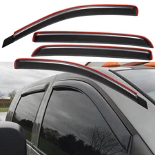Fits 06-08 Dodge Ram 1500 2500 3500 Mega Cab In-Channel Rain Guard Window Visor