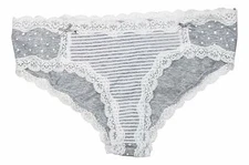 Jenni by Jennifer Moore Printed Hipster Stars and Stripes Gray XXL