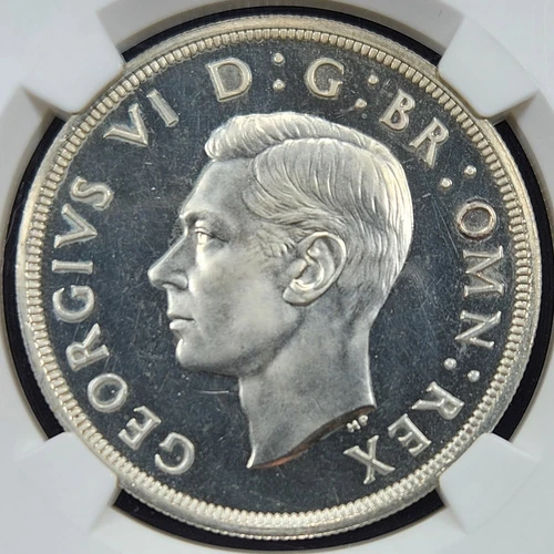 Scarce Proof Silver 1937 Great Britain Crown | NGC PF65 Cameo