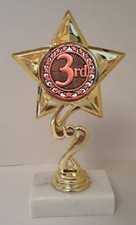 3rd Place Trophy 7" Tall AS LOW AS 3.99 each FREE SHIPPING T03N15
