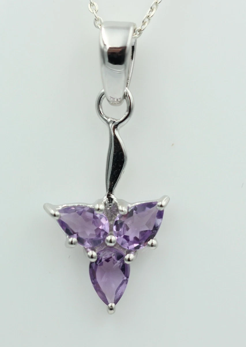 Charm Ametista triangolo in argento 925 9x13 mm Charm Ametista triangolo in argento 925 9x13 mm
