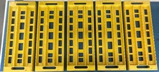 (5) Yellow Calmark Series 900 23" x 8-1/2" 20-slot PCB Holder