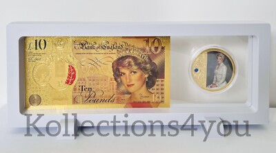 Prinzessin Diana Vergoldet Münze Sammlerstück - The Last Rose Of England IN