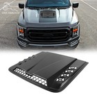 Add-On Air Flow Intake Bonnet Scoop Hood Cover Black For Ford F150 F250 F350