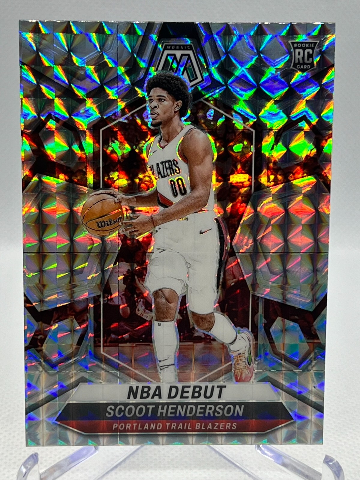 SCOOT HENDERSON RC 2023-24 Panini Mosaic #255 NBA Debut MOSAIC PRIZM