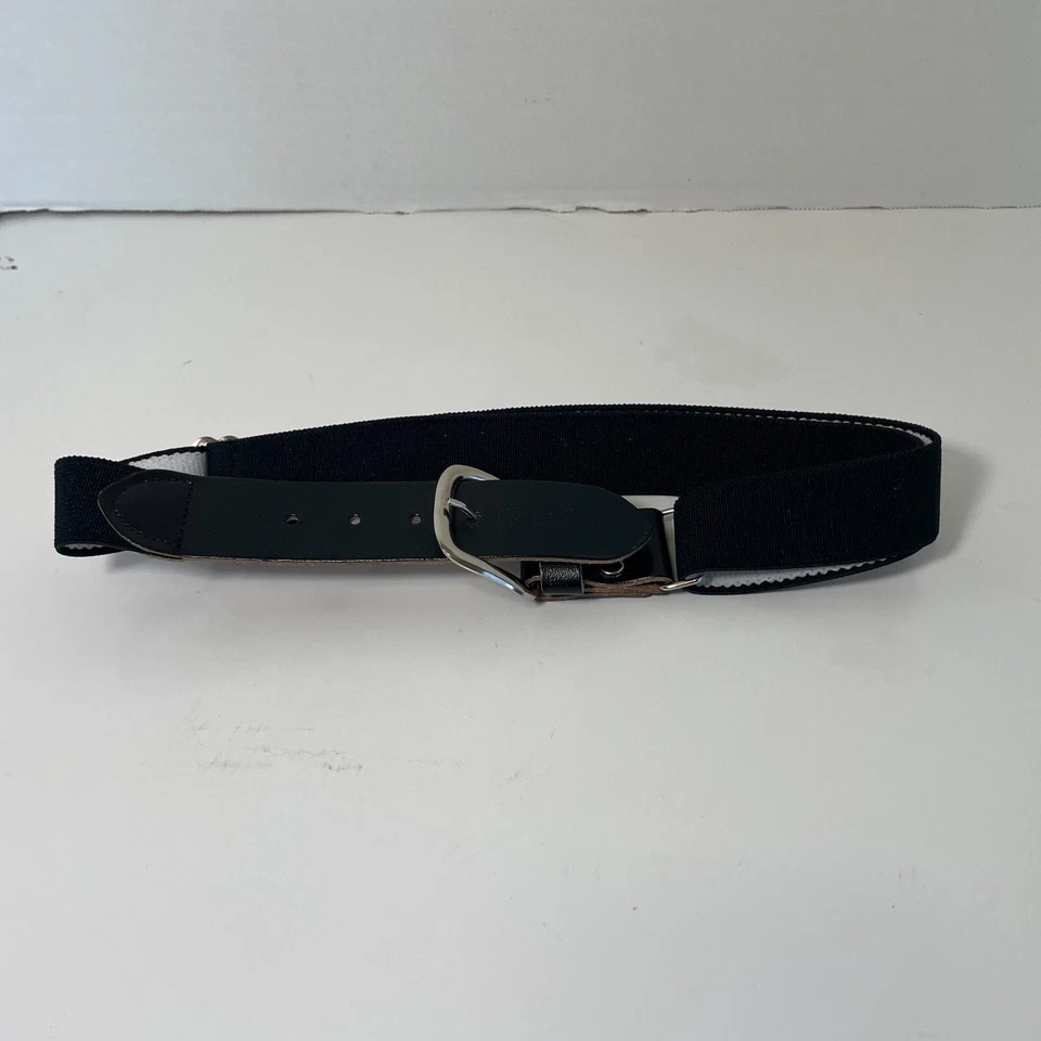 Cinturón Franklin Sports Juvenil de Béisbol y Softbol - Cinturón de Cuero MLB Negro Foto 2 de 4