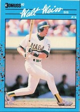 1990 Donruss Best of the AL Walt Weiss Oakland Athletics #95