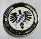 ADAC SUDBAYERN GRILL BADGE EMBLEM  CAR EMBLEM CAR ACCESS CAR DECOR EMBLEM LOGOS