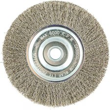 Wire Wheel Brush, 0.0118" Dia. Wire,  66254443055