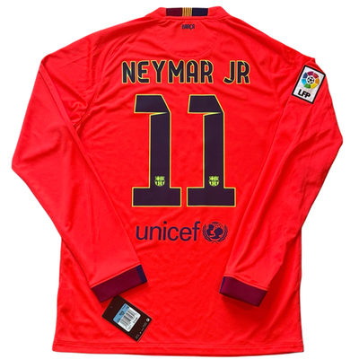 FC Barcelona Neymar Jr 14/15 ユニフォーム 2014/15 Barcelona Away Jersey #11 Neymar Jr Medium Nike Long