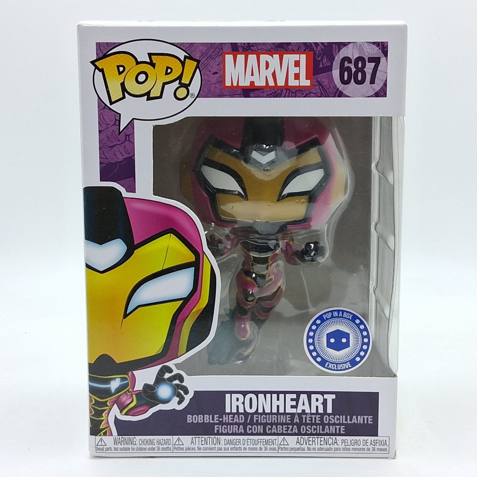Funko Pop! Ironheart 687 Pop in a Box Exclusive Marvel Comic
