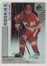 2018 Upper Deck SP Game Used Authentic Rookies Rainbow /298 Dillon Dube #107 hj3