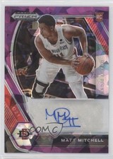 2021-22 Panini Prizm Draft Picks Purple Ice 77/99 Matt Mitchell #DP-MMI Auto 5i2