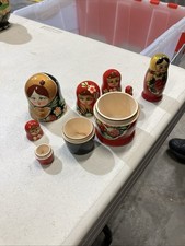 Original Russian Matryoshka Nesting Dolls 3 And 5 Piece Sets