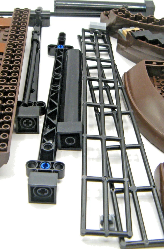 Lego Ship Boat Hull Dark Brown Lot Masts Pirates of the Caribbean - Image 3 of 4