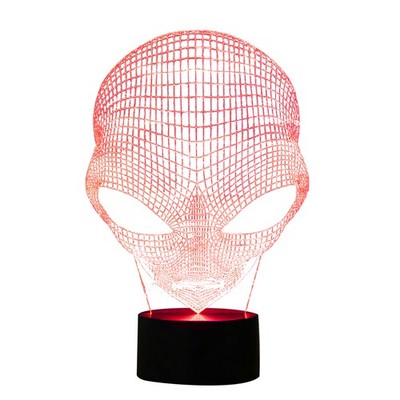 3D UFO ET Martian Alien 7 Color Change Led Table Lamp Night Light Touch Remote g