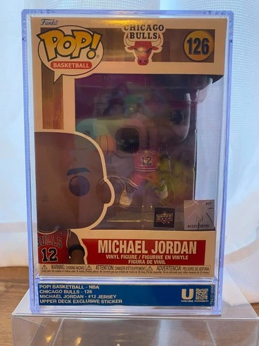 FUNKO POP! #126 MICHAEL JORDAN #12 RED JERSEY UPPER DECK EXCLUSIVE SEALED (7215)