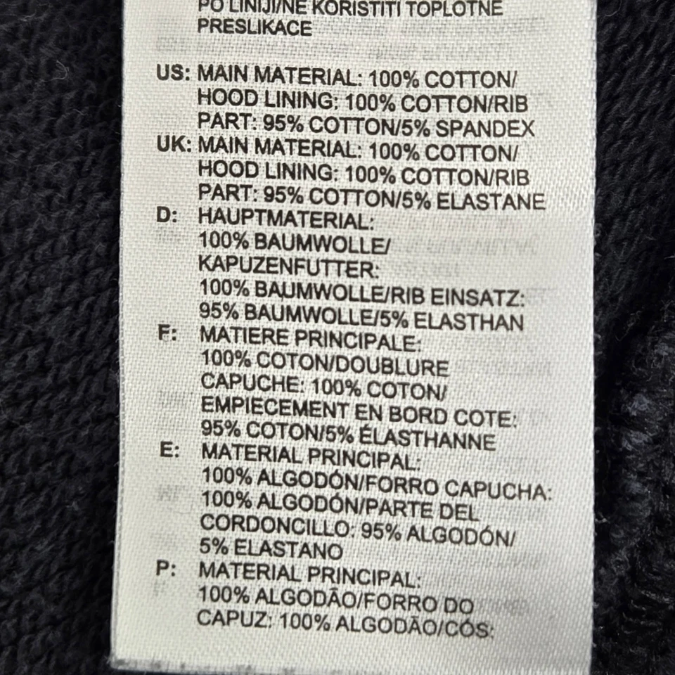 Adidas Women Hoodie L Black Trefoil Logo Activewear Long Sleeve - Image 3 of 4