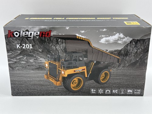 kolegend K 201 Remote Control Dump Truck RC Construction Vehicle Toy Yellow
