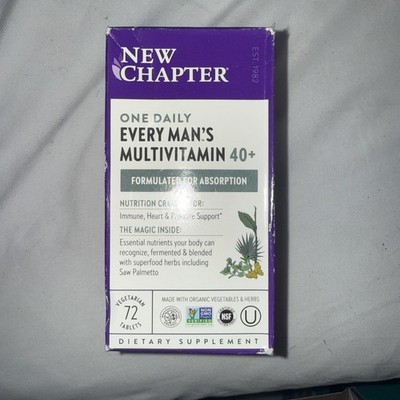 New Chapter Every Man's One Daily 40+  72 Count Exp 9/26