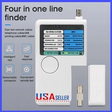 4 In 1 Network Cable Tester Wire Tester RJ45/RJ11/USB/BNC LAN Cable Cat5 Cat6