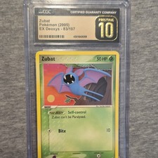 Pokémon TCG Zubat 83/107 EX Deoxys Common Regular EN 2005 CGC 10 on eBay
