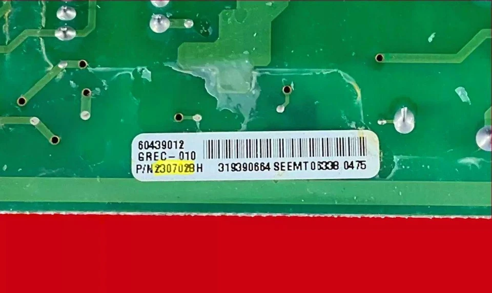 Tablero de control para refrigerador Whirlpool - Parte # W10219463 | 2307028 Foto 4 de 4