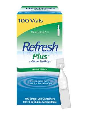 REFRESH 686450 Plus Lubricant Eye Drops - 100 Count